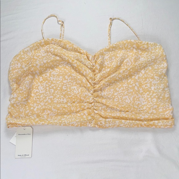 Abercrombie & Fitch Tops - NWT Abercrombie & Fitch Women's‎ Ruched Tie Front Sleeveless Top XXL